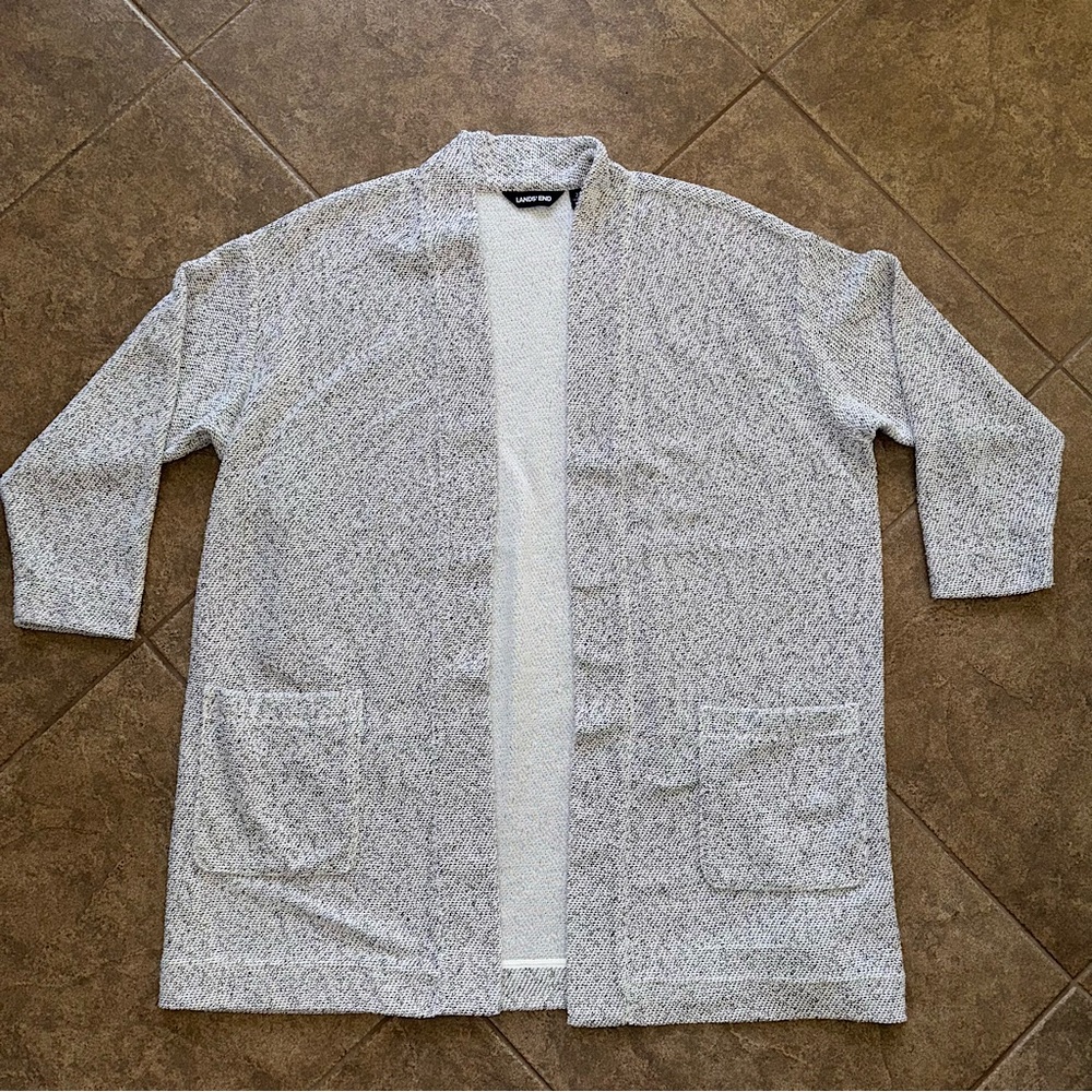 EUC - Lands End Shawl Collar Cardigan Sweater